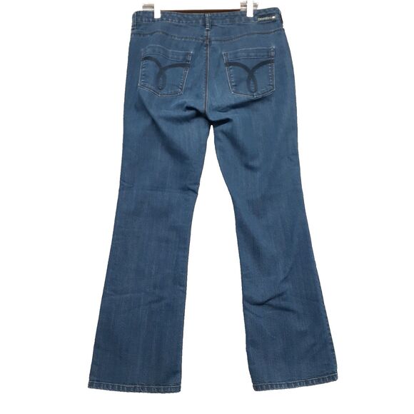 Calvin Klein Women's Jeans Shape Boot-Cut Leg Dark Jeans Sz. 32 / 14 - Picture 5 of 8